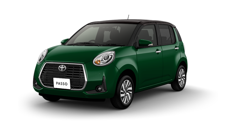 【カラバリ】MODA “G package”（2WD）_ブラックマイカメタリック〈X07〉×ダークエメラルドマイカ〈G58〉［XE3］フロントサイド