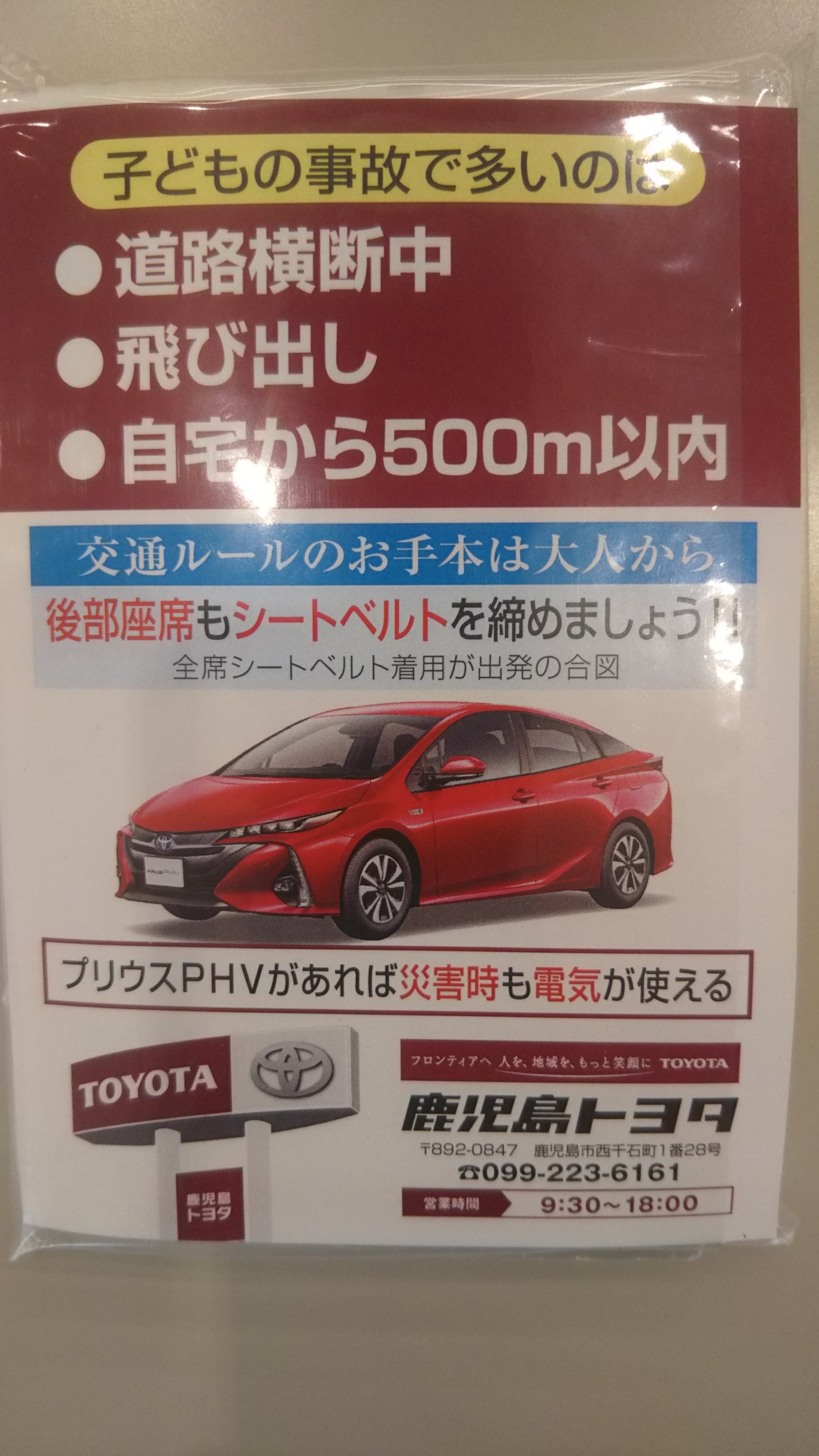 鴨池校区交通安全啓発パレード