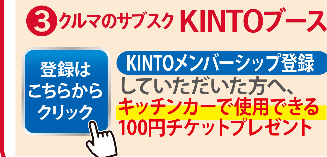 3 KINTOブース